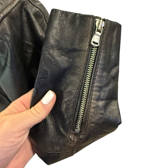 Bod & Christensen Blake Black 100% Genuine Leather Moto Biker Jacket Womens NWT - Picture 6 of 12